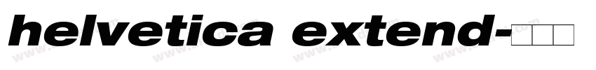 helvetica extend字体转换